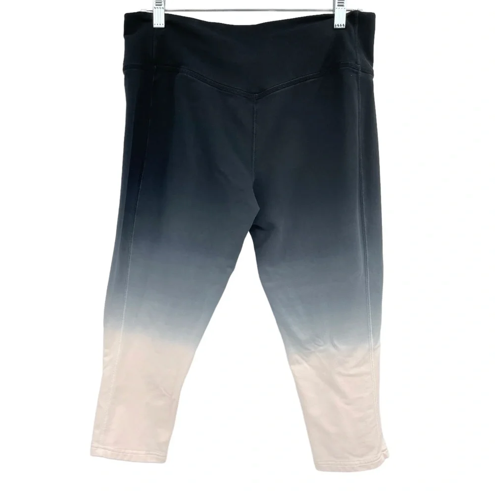 Nike Dri Fit Ombré Cropped Athletic Leggings Size Large